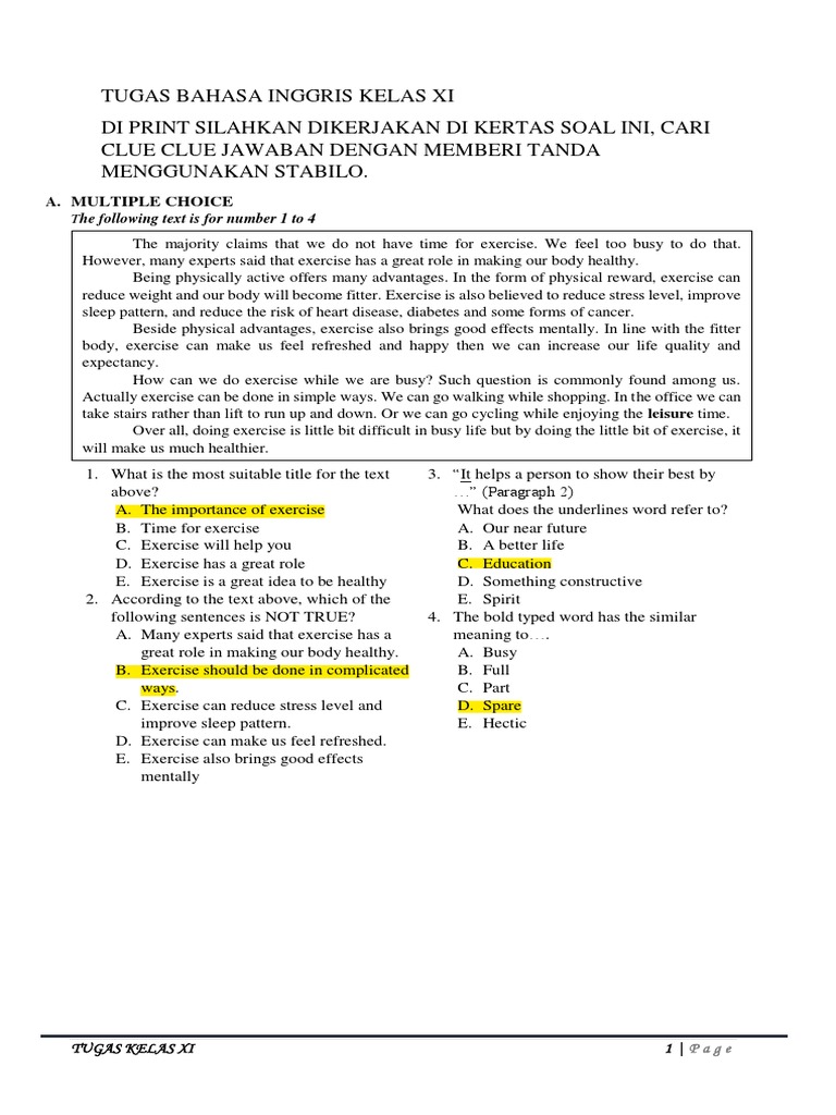 Tugas Bahasa Inggris Wajib Kelas Xi Formaldehyde Pesticide