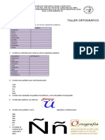 Taller Ortográfico 2020