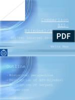 Comparison Between AES-Rijndael and Serpent