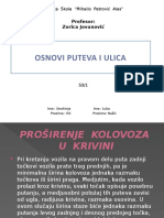 Preglednost Puta U Krivini I Otvaranje Useka U Krivini I Konstruktivni Elementi Puta