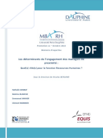 Memoire MBA RH11 Les Determinants de L Engagement Des Managers de Proximite PDF