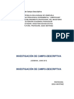 Investigación de Campo Descriptiva