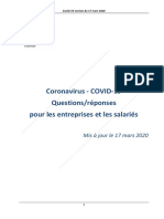 Coronavirus-Covid-19: Questions/réponses Pour Les Entreprises