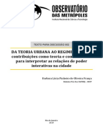 Texto Discussao Regimes Urbanos PDF