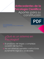 Antecedentes de La Psicología Científica