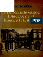 Roberto Weiss The Renaissance Discovery of Classical Antiquity PDF