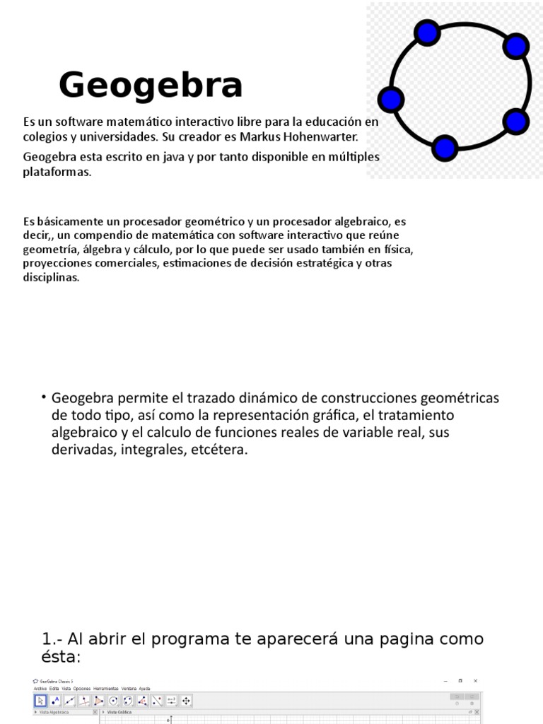 Geogebra | PDF | Geometría | Enseñanza de matemática