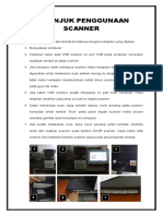 Petunjuk Penggunaan Scanner