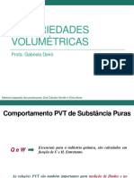 Propriedades volumétricas de substâncias puras