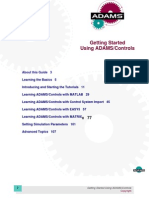 Getting Started Using ADAMS Controls