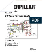 Material Caterpillar 24h Motorgrader Brakes Components Layout Operation Testing Adjusting Diagrams