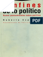 Confines de Lo Politico Roberto Esposito PDF