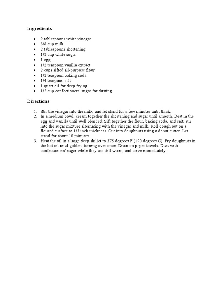 Doughnuts | PDF