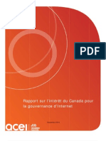 Rapport sur l’intérêt du Canada pour la gouvernance d’Internet