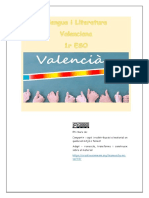 Llengua I Literatura Valenciana 1r ESO - Alumno