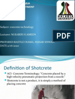 Shotcrete