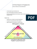 Definition and Clinical Diagnosis of Hypoglycemia