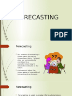 Forecasting