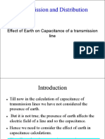 Effect of Earth On Transmission Line Capacitance