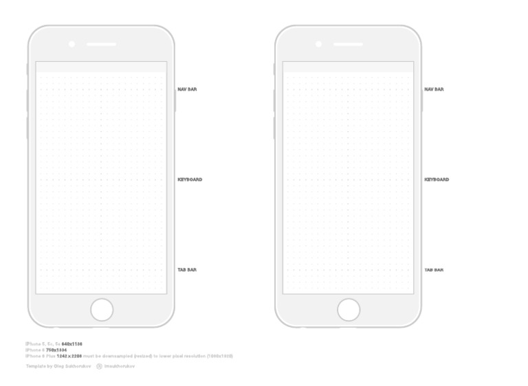 iPhone Resolutions and UI Elements Guide | PDF