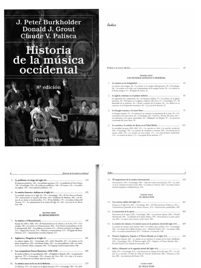 Historia de La Música Occidental 8va Edición (Heavy)