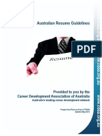 CDAA Resume Guidelines