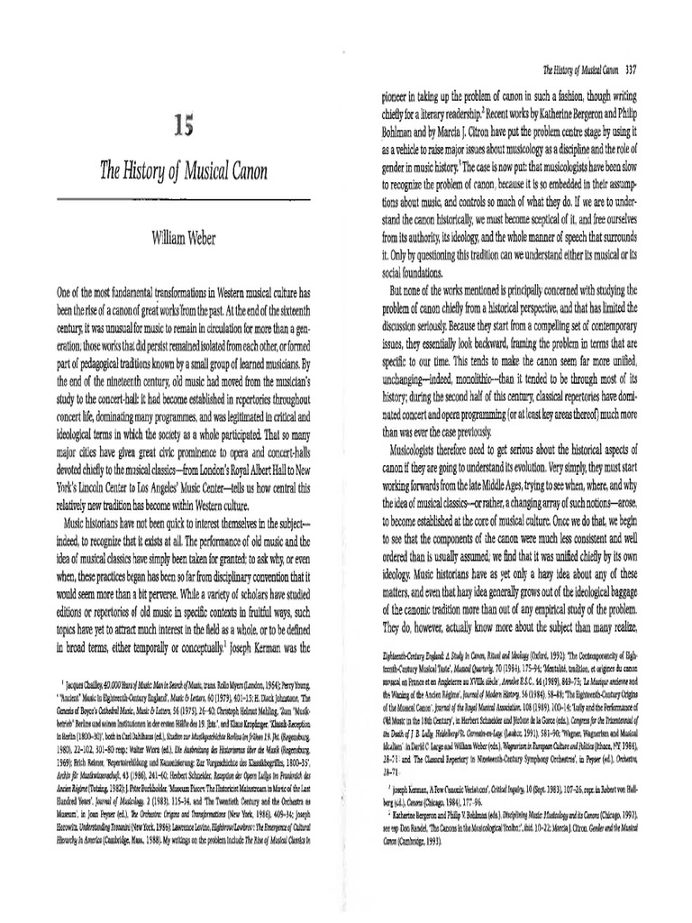 3 William Weber 2001 The History Of Musical Canon Pdf