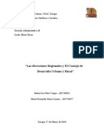 Direcciones Regionales y El Consejo de Desarrollo