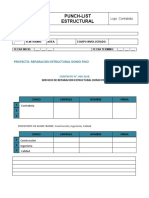 Punch List Estructural D.F