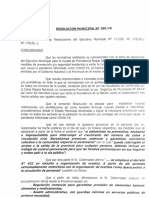 Medidas restrictivas para la cuarentena en Saenz Peña