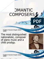 Romantic Composers: Chopin, Tchaikovsky, Liszt & Saint-Saens