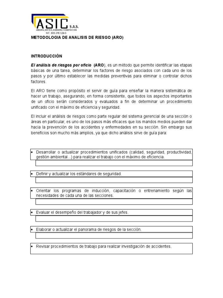 Metodología ARO en Análisis de Riesgos | PDF | Riesgo | Seguridad y ...