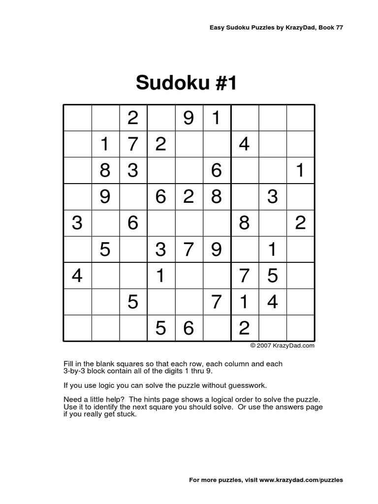kd sudoku ez 8 v77 pdf puzzles design of experiments