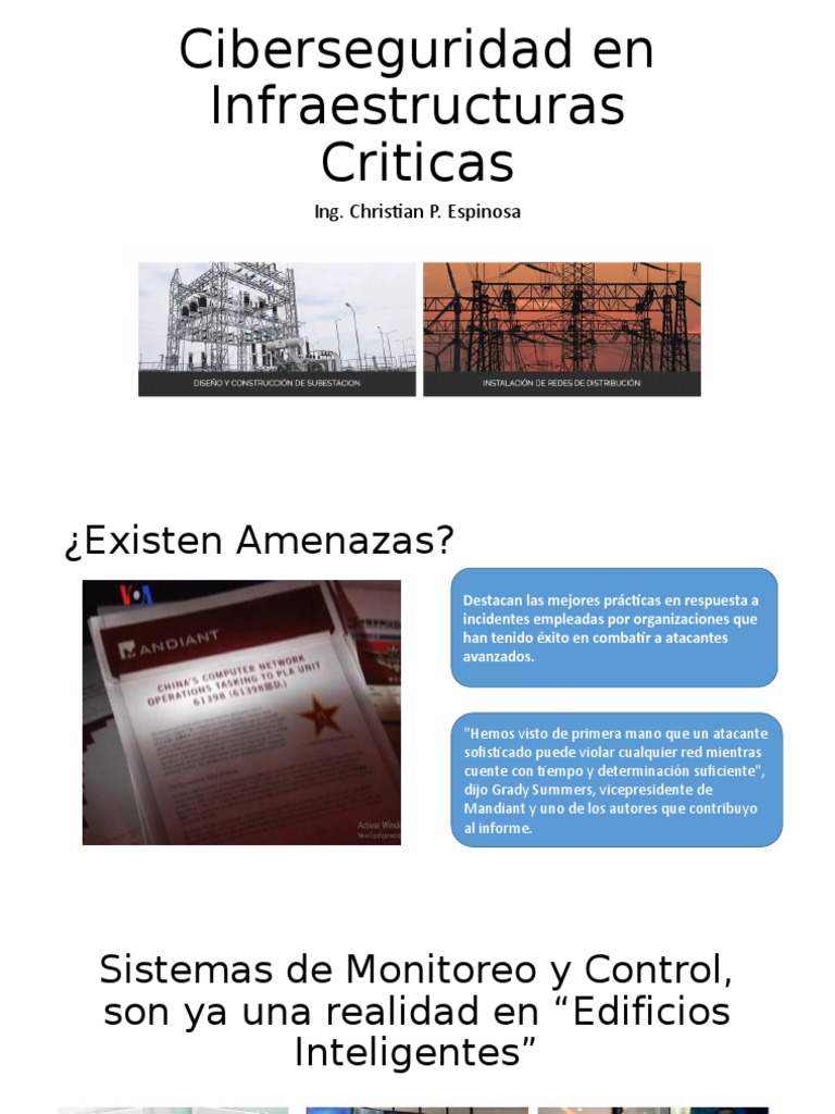 Ciberseguridad en Infraestructuras Criticas | PDF | La seguridad ...