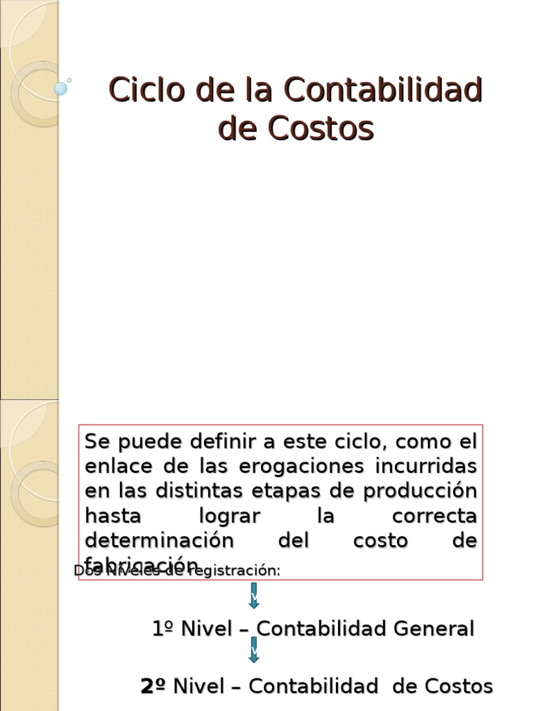 Ciclo de Contabilidad de Costos | PDF | Contabilidad de costos | Costo