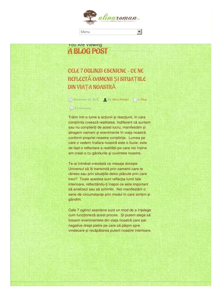 Cele 7 Oglinzi Eseniene