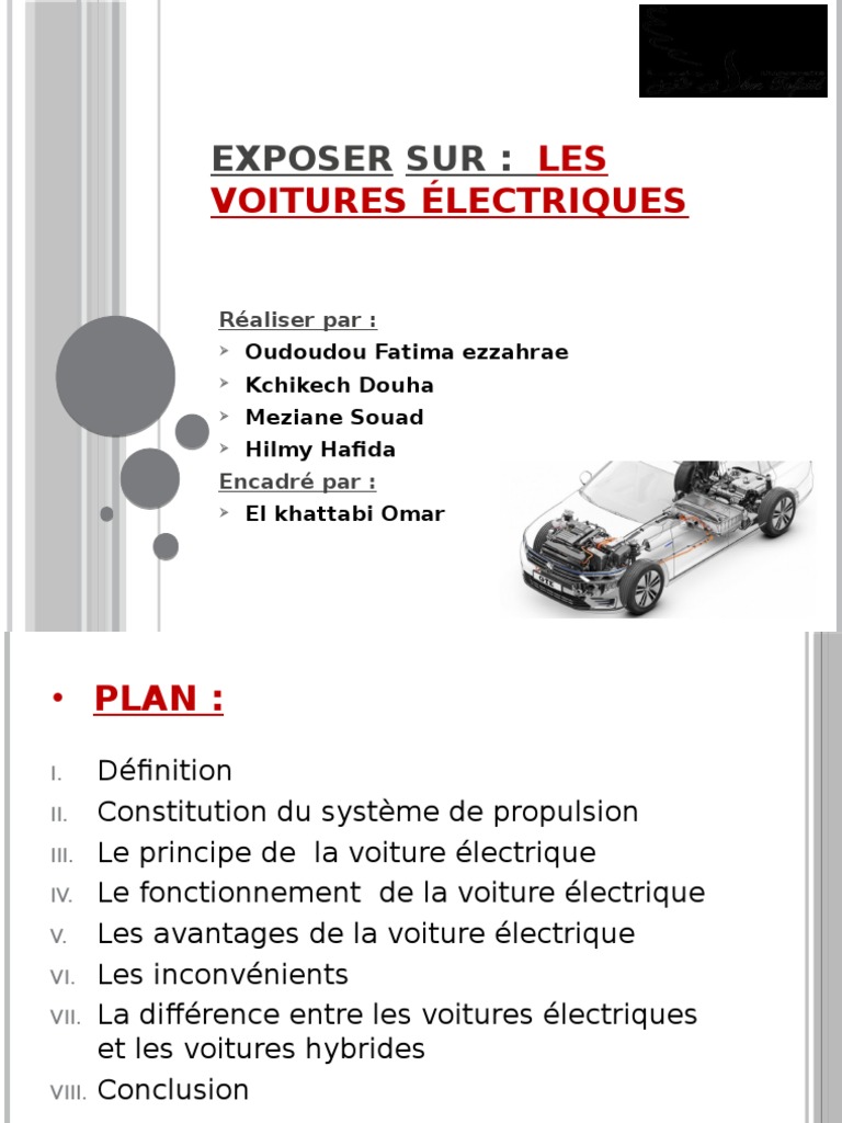 Exposé sur les voitures électriques | PDF | Voiture électrique ...