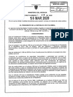 Gobierno Emite Decreto Sobre Medidas de Gobernadores y Alcaldes