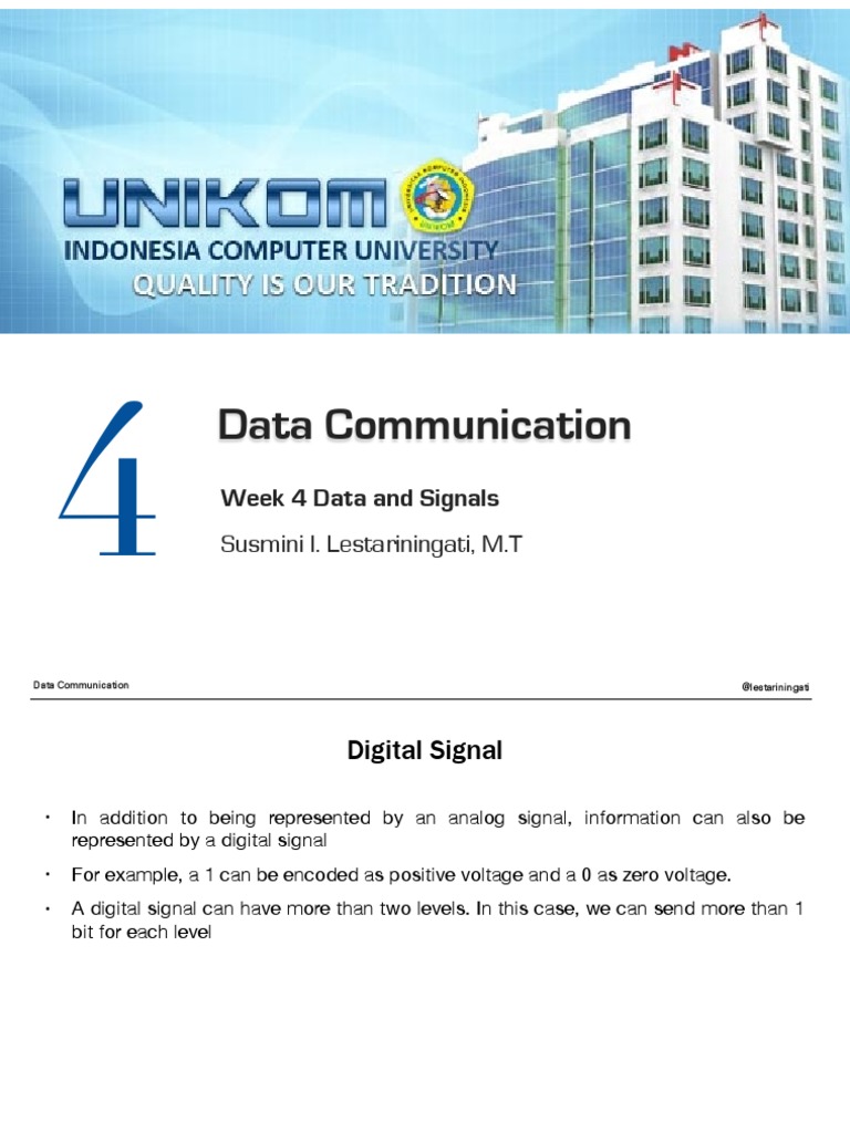Week 4 Data and Signal PDF | PDF | Decibel | Signal To Noise Ratio