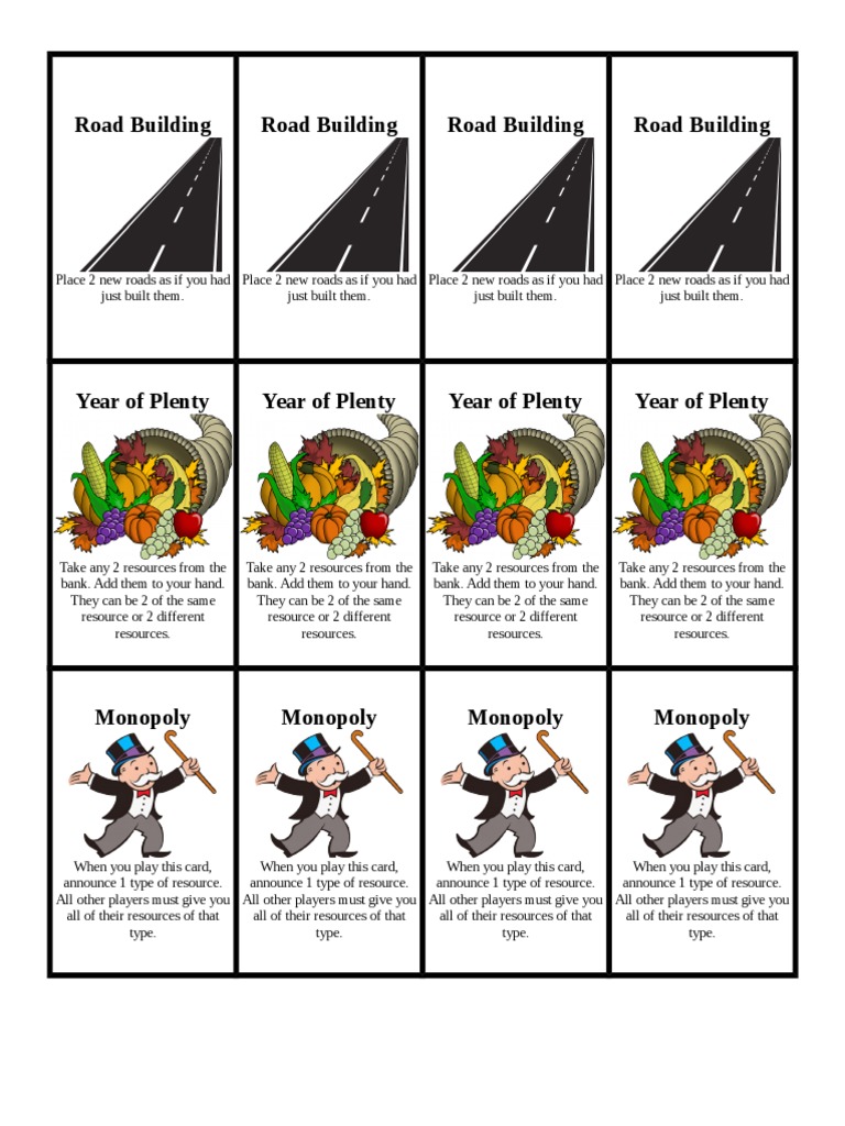 Rules And Gameplay Elements Of The Board Game Catan Pdf Tabletop