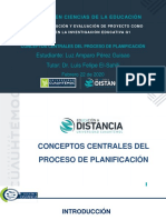 Conceptos Centrales Planeación. Pérez Luz