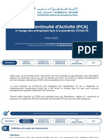 Plan de Continuité D'activité (PCA)