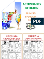 Actividades Religión 1 Periodo