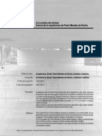 A La Sombra Del Dolmen - Acerca de La Arquitectura de Paulo Mendes Da Rocha