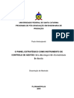 O Painel Estratégico Como Instrumento de Controle de Gestão Uma Abordagem em Contabilidade de Gestão PDF