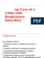 Care of A Child With Respiratory