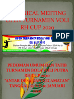 Technical Meeting Open Turnamen Voli RH Cup 2020
