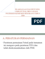 Juklak Juknis Lomba Futsal Diesnatalies