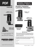 Porter Cable Model 7301 HD Power Unit Laminate Trimmer Base