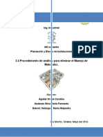 2.4 Procedimiento de Análisis para Eliminar El Manejo de Materiales.